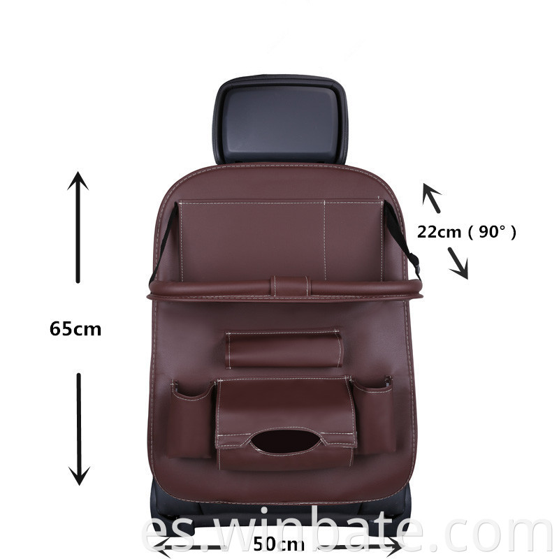 Amazon Hot Sales Organizador de asiento de asiento de automóvil impermeable de poliéster de alta calidad